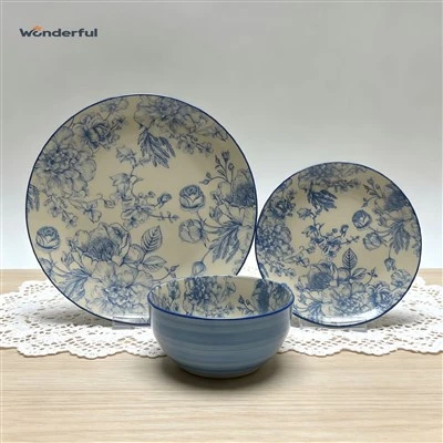 Blue Floral Sketch astiasto